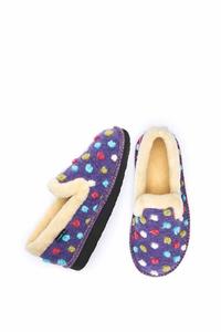 Пятнистые полные тапочки 'Peanut Brittle' Moshulu, фиолетовый