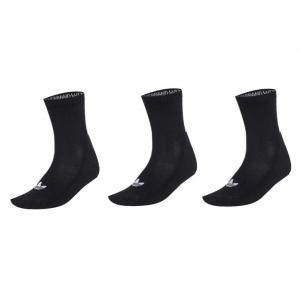 Носки Quarter 3 с полосками на спине, 3 пары Adidas Originals, черный