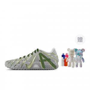 Баскетбольные кроссовки Ja Morant 3 Lush Forest, Fluid Bear, износостойкие, низкие, унисекс, серо-зеленые Nike, Gray Green