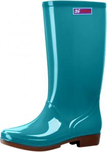 BORAMAX высокие резиновые сапоги для женщин и водонепроницаемая обувь для сада, противоскользящие резиновые сапоги для дам, стильная легкая обувь для мойки автомобиля, ухода за газоном и садоводства, H-Blue