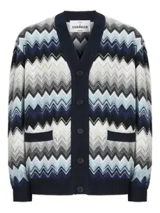 Кардиган с шевронным узором Missoni, черный