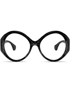 Alain Mikli солнцезащитные очки в овальной оправе, черный