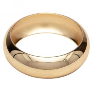 Тяжелый толстый браслет толщиной 1 дюйм, покрытый 18-каратным желтым золотом Pompeii2, 18K Yellow Gold