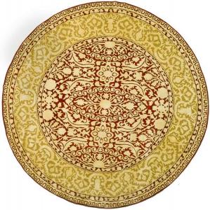 SAFAVIEH Silk Road Collection ковер 244 x 244 см ручной работы Maroon / Ivory SKR213G традиционный шерстяной