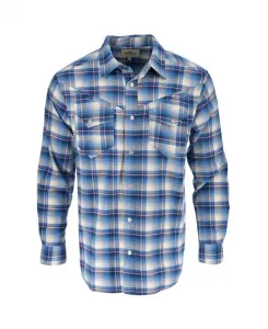 Рубашка в западном стиле Big & Tall Wellington с начесом для мужчин Thorogood, синий