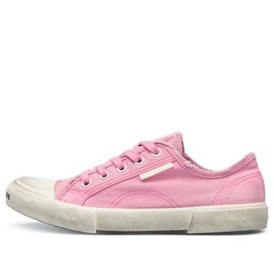 Кроссовки paris low top sneakers 'washed pink cotton and white rubber' Balenciaga, розовый
