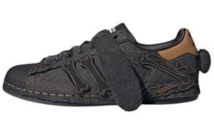 Adidas originals Superstar Обувь для скейтбординга унисекс, Black/Brown