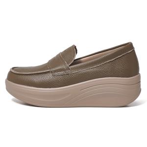 OULISASI Лоферы женские черные/хаки, цвет Khaki