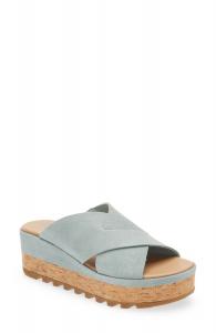 Туфли Cameron Flatform Mule в цвете Crushed Blue, Sea Salt Sorel