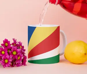 Кружка с флагом Сейшельских островов, кофейная чашка, национальная кружка, кофейная чашка, офисный чай Tinisu