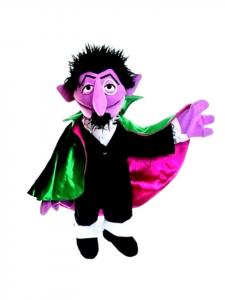 Граф фон Граф | Кукла-марионетка | Улица Сезам | 72 см | Плюшевая фигурка | Мягкая игрушка