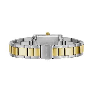 Женские классические двухцветные часы Caravelle by Bulova из нержавеющей стали — 45L167