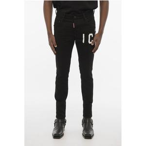 Черные хлопковые джинсы Деним Dsquared2, Black