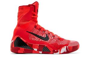 Кроссовки Nike Kobe 9 Elite Protro Christmas2024, красный