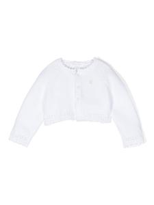 Кардиган с фестонами Patachou, белый