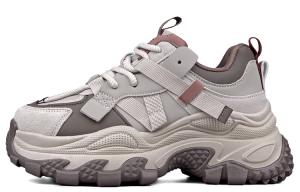 Craftsman Gang Амортизирующие Дышащие Увеличивающие Рост Низкие Массивные Кроссовки 6CM Женские, Черный