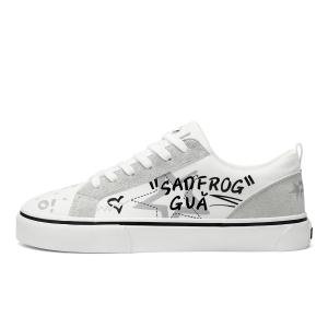 Pepe The Frog Низкие скейтерские кроссовки унисекс Raw White, цвет Raw White