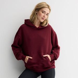 Детский оверсайз худи So, цвет aged wine