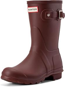 Женские оригинальные короткие резиновые сапоги Hunter, Dark Purple