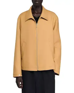 Новая куртка на молнии по всей длине Sandro, бежевый