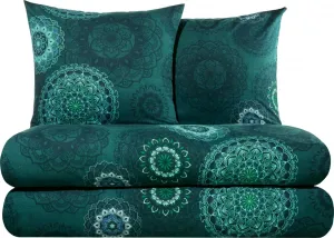 Комплект постельного белья Value Pack, 4 предмета, цвет: пепельно-синий: 2 x 155 x 220 см + 2 x 80 x 80 см Erwin Müller