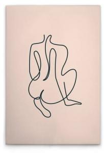 Картина на холсте A.S. Création Bodyline 3 цвет cremeschwarzbeige