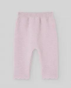 Детские леггинсы из шерсти и кашемира из коллекции Essentia Paz Rodríguez, светло-розовый