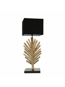 Настольная лампа (Ш) 24,5 x (Д) 24,5 x (В) 69 см из дерева (натурального) черного цвета Licht-Erlebnisse