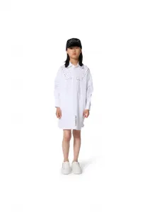 Платье-Рубашка Karl Lagerfeld Kids, White