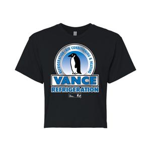 Укороченная футболка для подростков The Office VanceFridge Licensed Character, черный