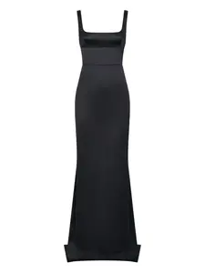 Платье макси с квадратным вырезом Nicholas, черный