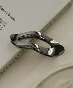 Заколка для волос Slick Wave Line Goldy, цвет Gunmetal