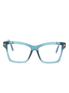 TOM FORD Eyewear очки FT5964B в прямоугольной оправе, синий