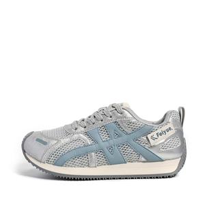 Нескользящие, легкие и дышащие низкие кроссовки для скейтбординга для женщин Feiyue, Gray Blue