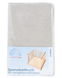 Детская простынька Zollner, серо-коричневый