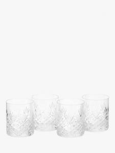 Highgate Cut Crystal двойной олд фешен стакан, набор 4 шт, 360 мл, прозрачный Royal Doulton, ear