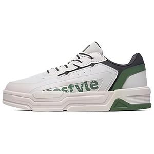 361° Мужские низкие противоскользящие износостойкие скейтерские кроссовки Beige Gray Green