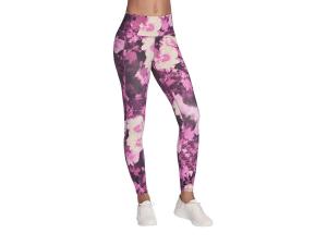 Леггинсы Skechers GO FLEX RIB In Bloom Women's High-Waisted Legging, розовый/мультиколор