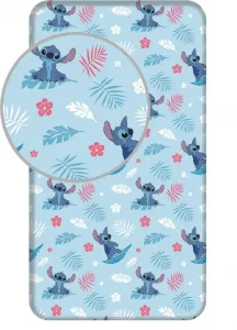 Простыня на резинке синяя, односпальная, 90 x 200 см, хлопок Jerry Fabrics