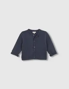 Детская вязаная базовая куртка Gocco, темно-зеленый