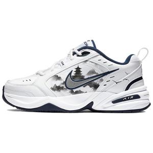 Nike Air Monarch 4 Амортизирующие противоскользящие и износостойкие низкие массивные кроссовки Unisex Синий Белый