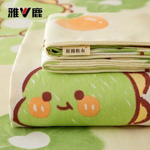 Yalu Простыня 230х270 см из грубого хлопка, серия Dinosaur Park, всесезонная