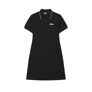 Оригинальное короткое платье с коротким рукавом для женщин Jet BK FILA, черный