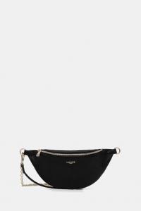 Кожаная сумка Lacoste, черный