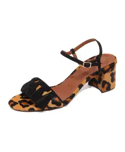 Замшевые сандалии "лошадиные" L'Autre Chose, коричневый