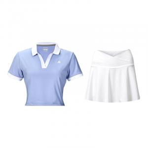 Kawasaki Юбка-комплект для женщин, 2 шт, синий белый/черный белый