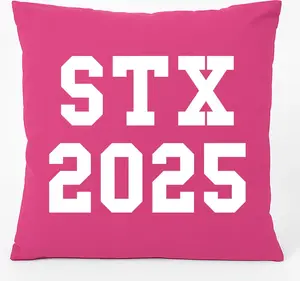 Подушка для дивана Huuraa STX 2025, подарок на выпускной в Дании, 40x40 см, с наполнителем цвета фуксии, хлопковый сувенир STX 2025 Hellweg Druckerei