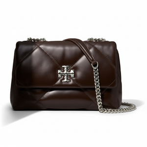 TORY BURCH Сумка через плечо Kira Nappa Leather Small, цвет chocolate brown, женская