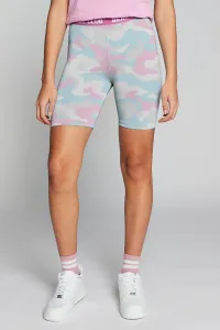 Велошорты с камуфляжным принтом пастельных тонов Breeze Beat Girlz Club, розовый