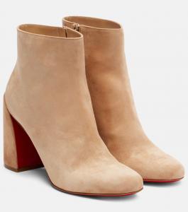 Ботинки Turela 85 из замши до щиколотки Christian Louboutin, Lionne